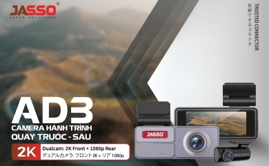 JASSO - CAMERA HÀNH TRÌNH QUAY TRƯỚC - SAU JAS - AD3