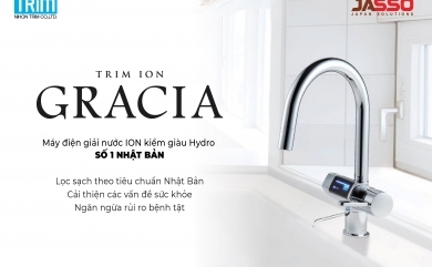 TRIM ION - Máy điện giải ION kiềm giàu Hydro GRACIA - Made in Japan
