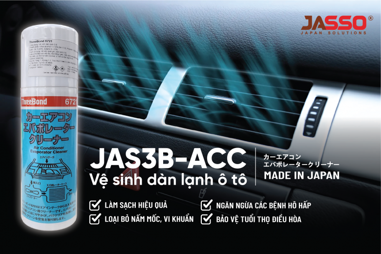 VỆ SINH DÀN LẠNH Ô TÔ JAS3B-ACC
