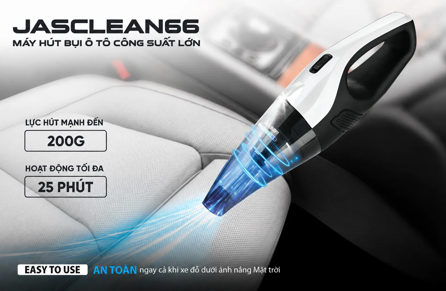 MÁY HÚT BỤI Ô TÔ JASCLEAN66
